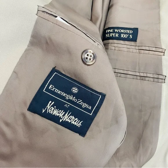 Ermenegildo Zegna Super 100’s Khaki Sport Jacket 42